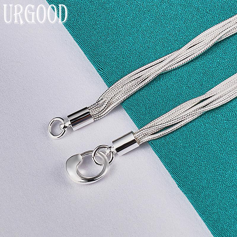 Стерлингового серебра 925 пробы, цепочка в виде змеи, романтический браслет из бисера, женский подарок на вечеринку, модные украшения