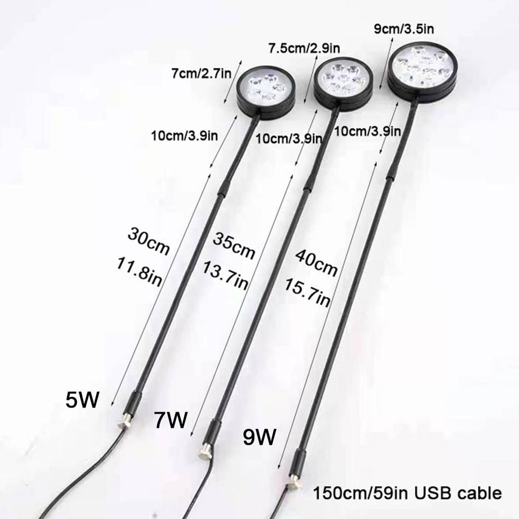 Светодиодный светильник для аквариума с питанием от USB, регулируемой яркостью, с таймером, 360 градусов, полный спектр, светодиодный светильник для аквариума, рост растений, суккуленты, бутылка