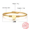 Original Stainless Steel Love Charm Bracelet Adjustable Open Bracelet High Quality Couple Bracelet
