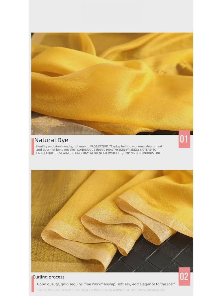 Весенне-осенняя шелковая шерстяная вышитая шаль для женщин