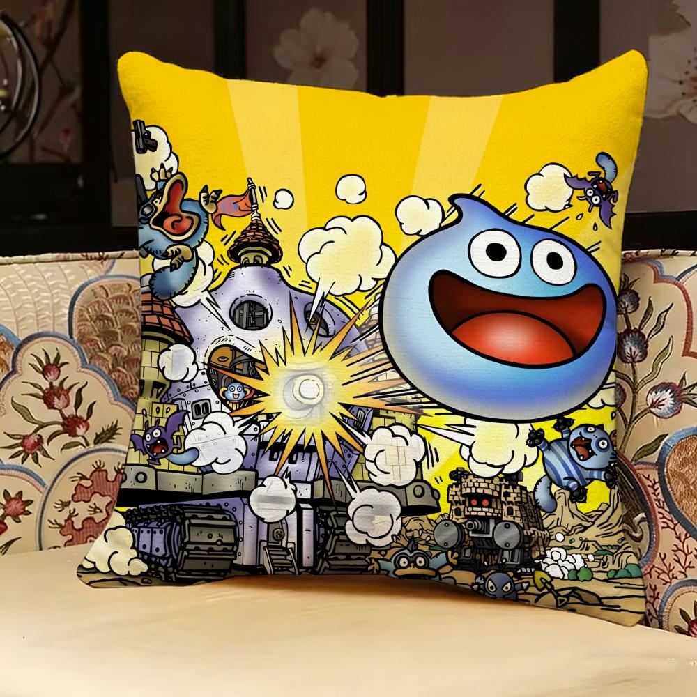 Dragon Quest Heroes Rocket Slime Pillow Case Pillowcase Doublesided Printed Sofa Cushion Bedroom Headboard Pillow