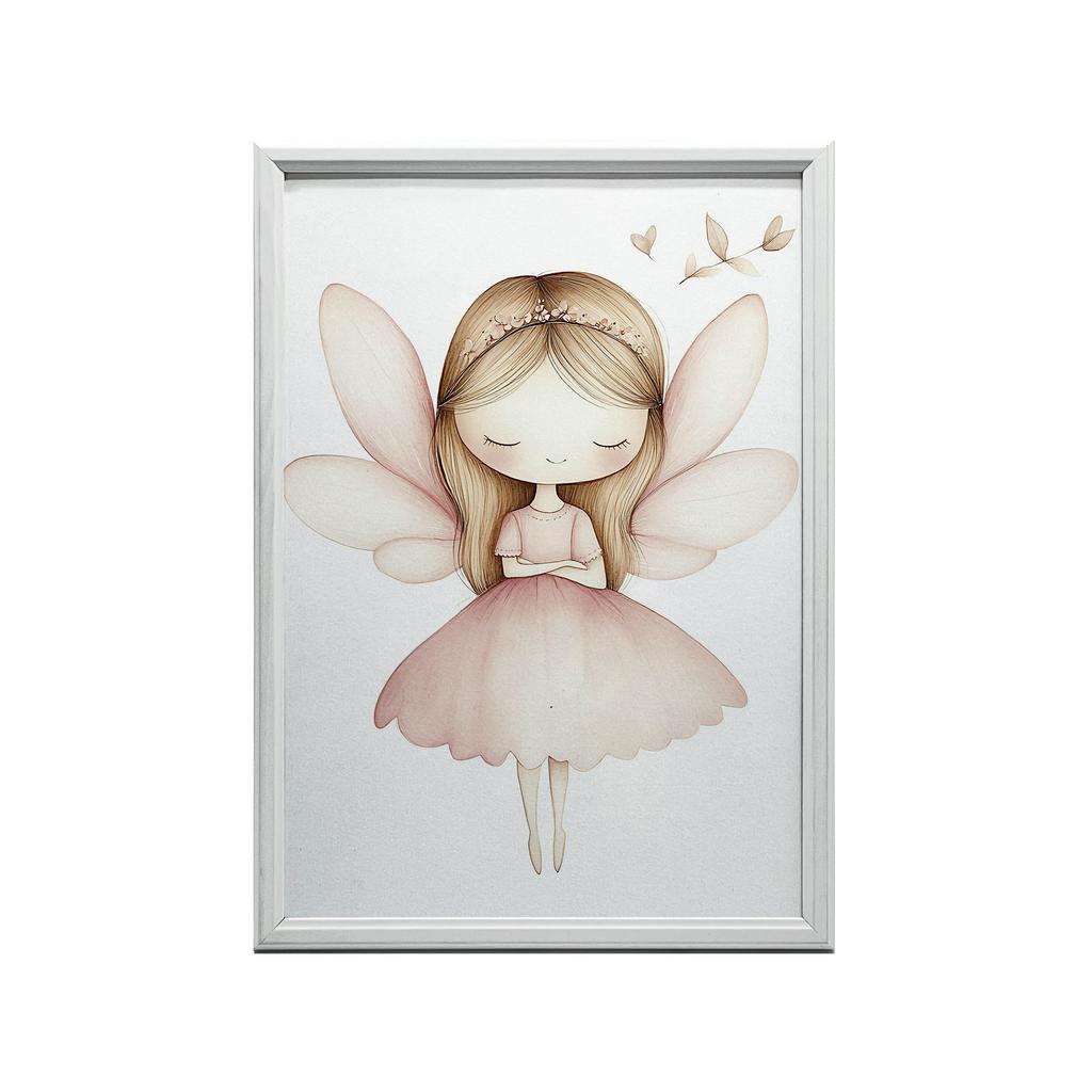 Poster Little Princess With Wings Poster Little Princess With Wings, 30X40 Cm, Unframed, Premium Canvas On Stretcher