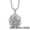 1pc, 316L Stainless Steel Jewelry, St. Christopher Cross Pendant, Simple, Street Wear, Parties, Daily Wear, Gift for Men Women