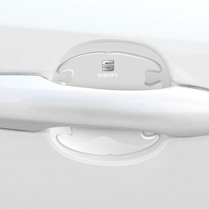 Защитная полоса от столкновений для кузова автомобиля, наклейка для защиты от царапин на чашу ручки двери автомобиля для Seat Leon FR Altea Ibiza Toledo Cordoba Arona Ateca Alhambra