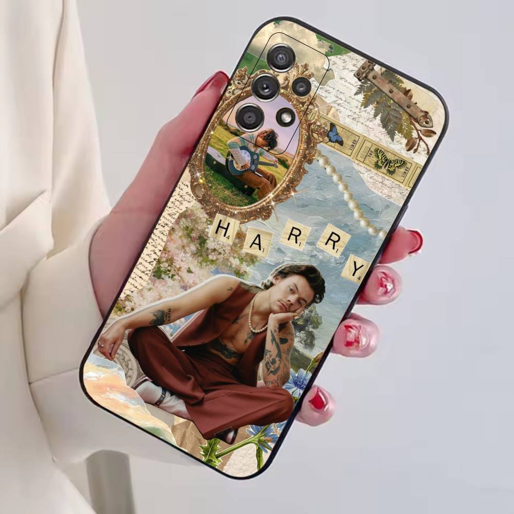 H-HaRRy Music S-Styles Phone Case For Samsung S25,S24,S21,S22,S23,S30,Ultra,S20,Plus,Fe,Lite,Note,10,Black Cover