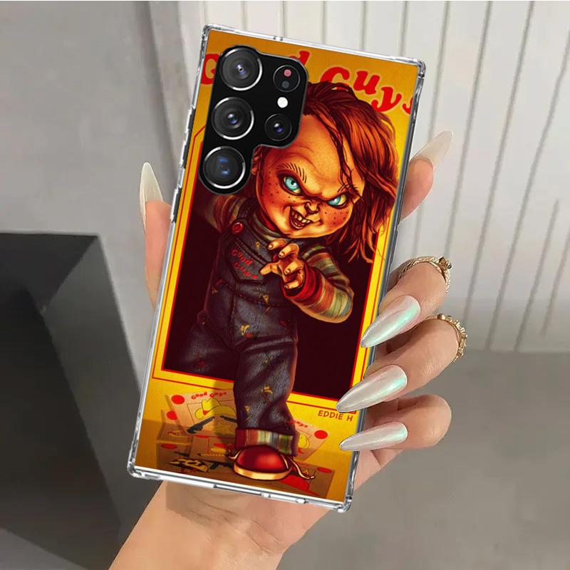 Чехол для телефона Chucky Child's Play для Samsung Galaxy S26 S24 S23 Ultra S25 Edge S22 S21 Plus S20 FE + Мягкий Чехол с Принтом Funda Galaxy