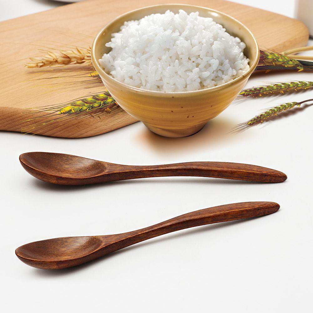 Новая столовая посуда для супа деревянная ложка чайная мини японский стиль