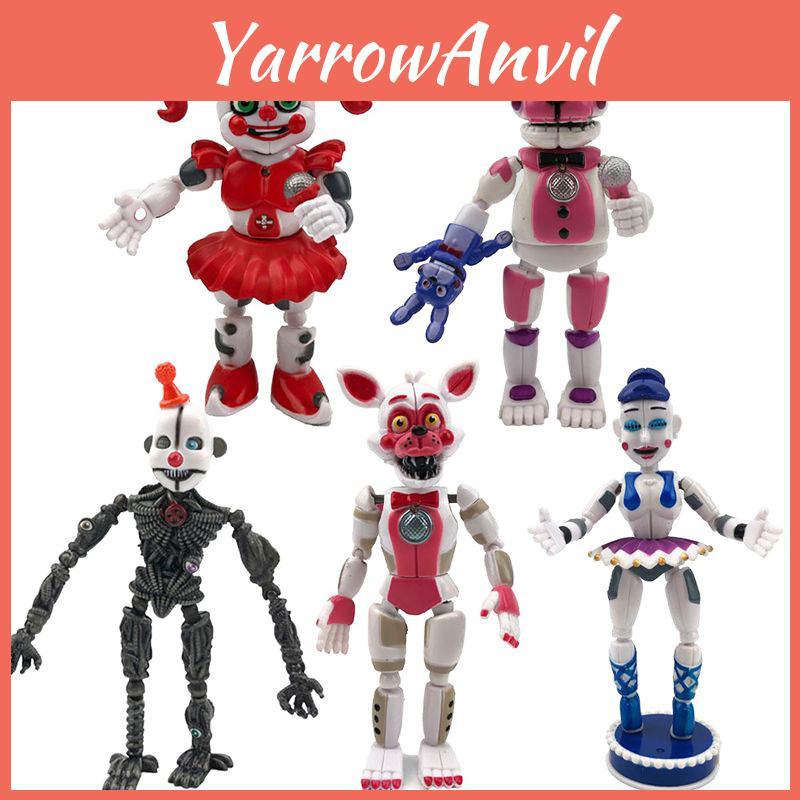 5 шт. Фигурки Fnaf Five Nights At Freddys Светящиеся Фигурки Действия Яркие Цвета и Уникальные Стилі Для Детей Коллекционеров И Подарков