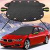 Снежная накидка на лобовое стекло с 9 магнитами, ветрозащитная и утолщенная конструкция, прочный защитный чехол от снега для автомобиля на зимнюю погоду