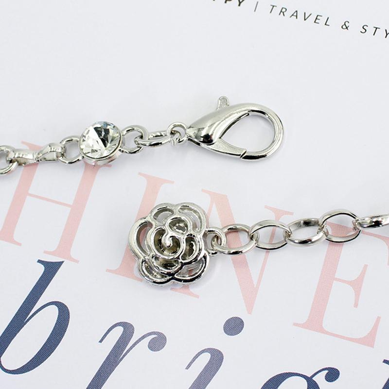 Trendy Butterfly Decoration Metal Chain Belt Adjustable Elegant Slim Thin Body Waist Chain Dress Sweater Pendant Decoration Belt Gift