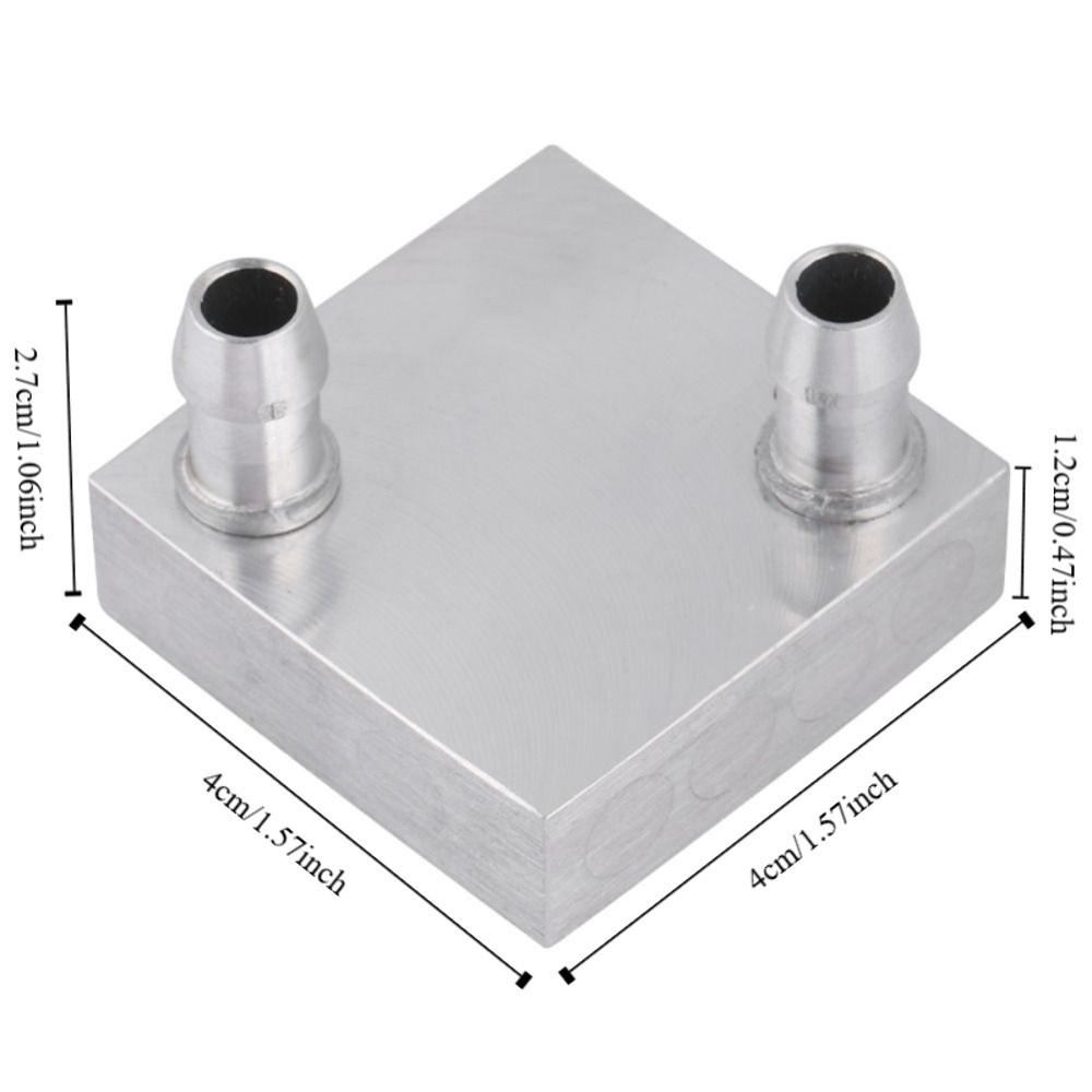 40x40mm Aluminum Block Nozzle Upward CPU Radiator Durable Water Cooling Block PC Computer
