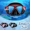 2 Pack Swimming Face Masks For Adult Swimming Snorkeling Goggles With Nose Cover Anti-Fog Clear Vision Tempered Glass For Diving Swimming