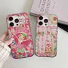 S-Клубничный Мультяшный S-Девушка с Клубничным Тортом Для IPhone 17 16 15 14 Plus 13 12 11 Pro Max С Ударопрочным Защитным Чехлом для Телефона