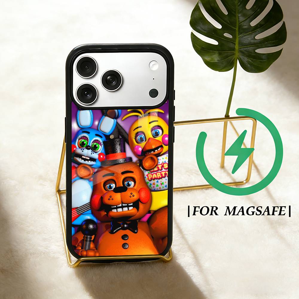 Чехол для телефона Five Nights at Freddy's для iPhone 17,16,15,14,13,12,Plus,Pro,Max Для Magsafe Магнитная Беспроводная Зарядка
