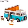 T2 Camping Car Building Block Model Assembled RV Compatible Children's DIY Educational Toy Birthday Gift