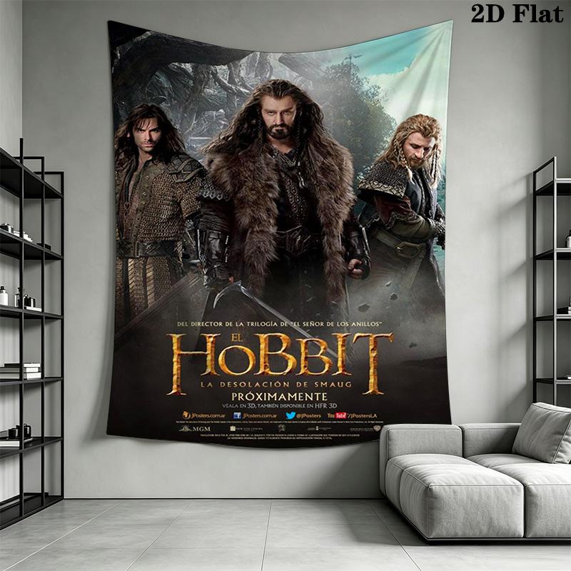 Hobbit Journey Tapestry Background Cloth Fashion Print Background Wall Hanging Cloth Wall Decoration Homestay Soft Decoration Tapestry