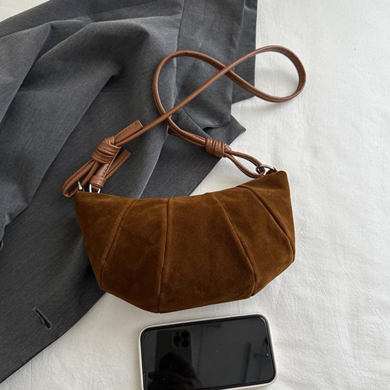 Маленькие замшевые сумки через плечо для женщин, зимняя модная тенденция, сумка через плечо, женские ретро-сумки и кошельки