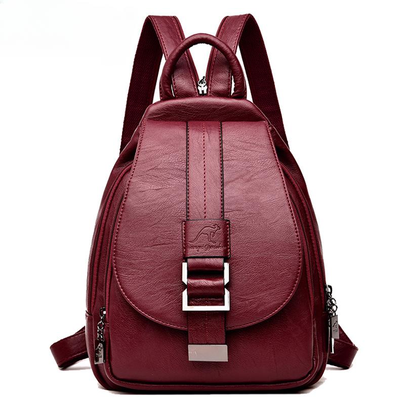 Высококачественные женские кожаные рюкзаки, винтажная сумка на плечо, женский рюкзак, женский дорожный рюкзак, школьные сумки для девочек, рюкзак