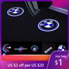 KWYP9 Hot 2Pcs Led Car Door Welcome Light HD Laser Projector Lamp For Bmw M Performance M2 M3 M4 M5 M6 E46 E90 E60 F10 F30 E39 E3