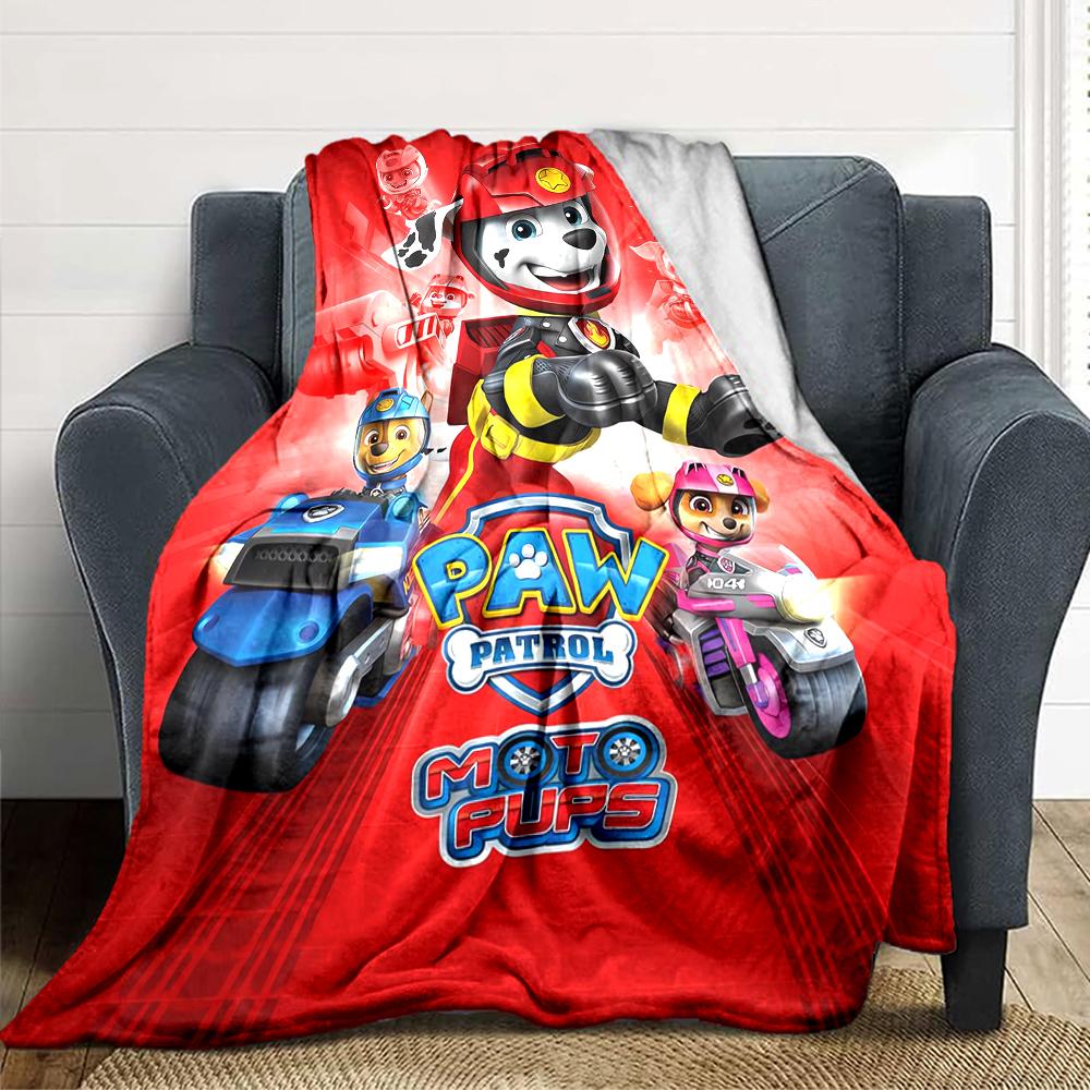 1Pc Paw Patrol Sky Rescue Blanket For Couch Bed Plush Cozy Fuzzy Blanket Super Soft Warm Blankets For Fall And Winter 091838