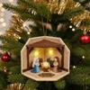 DIY Nativity Scene Ornament Kit with LED Lights Beginner Friendly Christmas Decoration