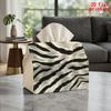 2D Flat 1pc, Tissue Box. Zebra Print Napkin Dispenser, Reusable, Daily Desktop Tissue Organizer, Suitable for Kitchen Living Room Bedroom Bathroom, Fa