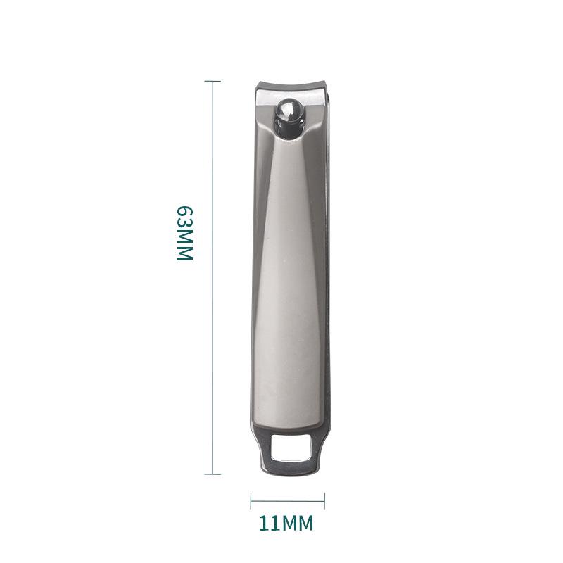 Компактные портативные кусачки для ногтей из нержавеющей стали с широким отверстием