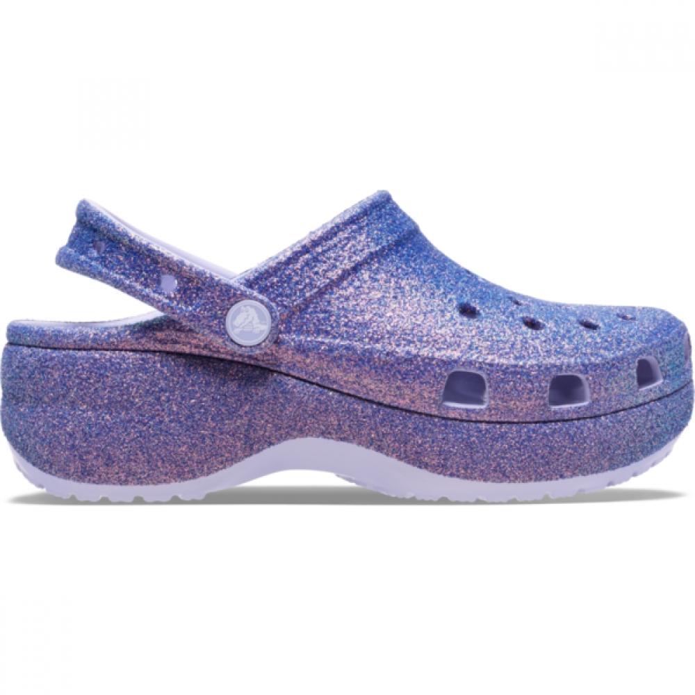 Crocs Платформа Ирид Блестящий Клог Пурпурная Луна 211024 5br