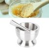 Antislip Base Spice Grinder Bowl 304 Stainless Steel Mortar and Pestle Set  Home Kitchen