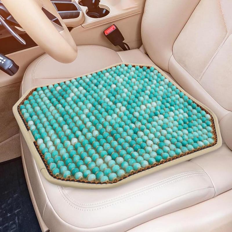 Охлаждающая подушка для автомобильного сиденья Дышащая охлаждающая подушка для автомобильного сиденья Удобная подушка для сиденья с бусинами Летняя необходимая вещь для автомобильных сидений Инвалидная коляска