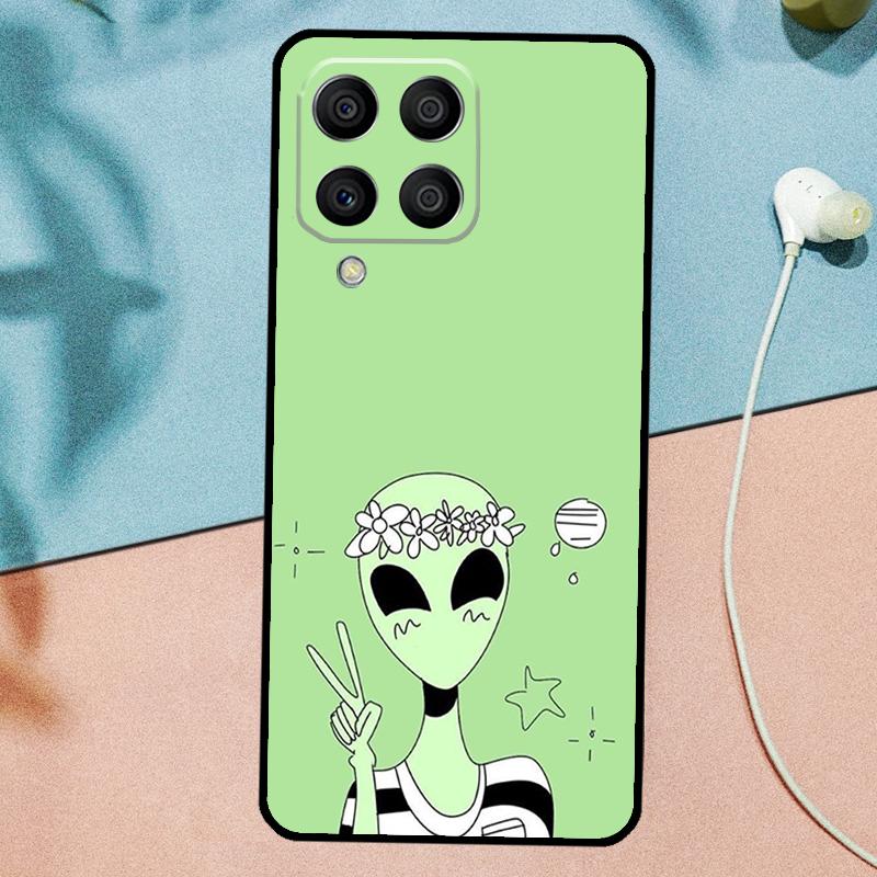 Эстетичный Милый Мультяшный Инопланетянин Для Samsung Galaxy M14 M34 M54 M20 M06 M16 M12 M13 M15 M35 M55 M33 M53 M21 M31 M32 M52 Чехол
