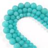 Синие бусины из натурального камня амазонита, матовый нефрит, круглые свободные бусины-разделители для изготовления ювелирных изделий, браслет, ожерелье, 6 мм, 8 мм, 10 мм
