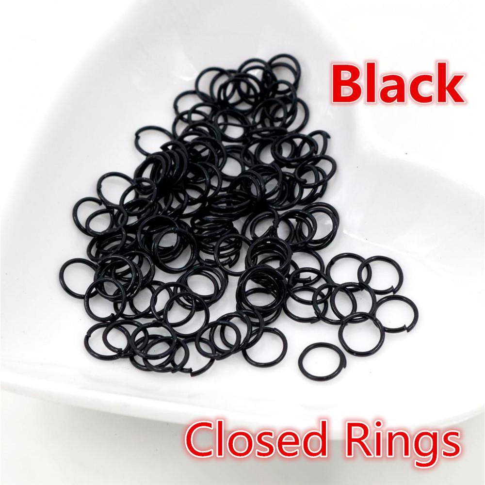 200 шт. гальванизированных железных соединительных колец (3-10mm) для изготовления ювелирных изделий своими руками