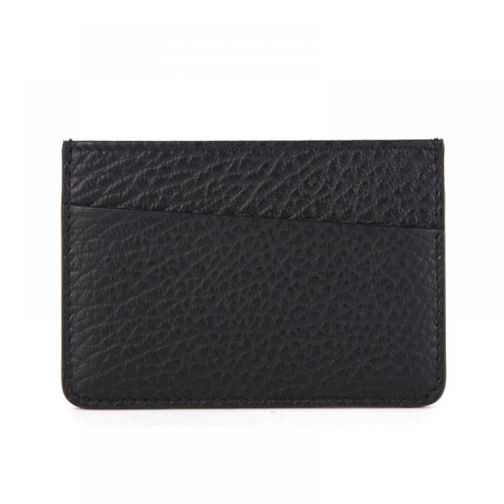 Maison Margiela Sa1vx0005 P4455 T8013 Держатель для карт с прошитой зернистой кожей