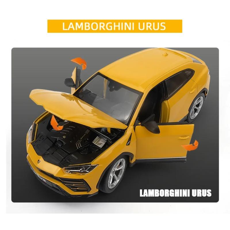 WELLY 1/24 Lamborghini Bison URUS SUV Сплавная машина Литые и игрушечные транспортные средства Модель автомобиля Миниатюрная масштабная модель автомобиля Игрушка для детей