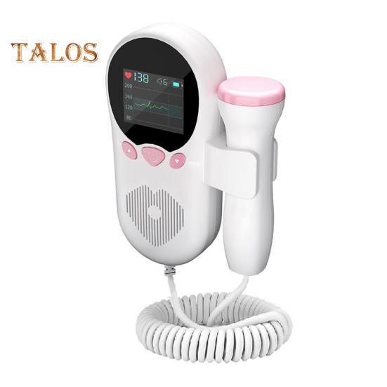 Фетальный монитор с большим ЖК-экраном, удобным интерфейсом, простым в считывании показаний, работающим от батареи, портативным монитором сердечного ритма ребенка