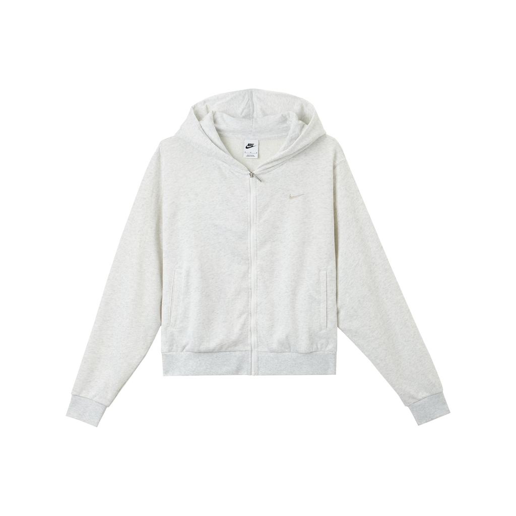 Nike Chill Terry однотонная свободная куртка с капюшоном на молнии женская верхняя одежда береза-вереск FN2420-051