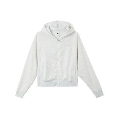 Chill Terry однотонная свободная куртка с капюшоном на молнии женская верхняя одежда береза-вереск FN2420-051