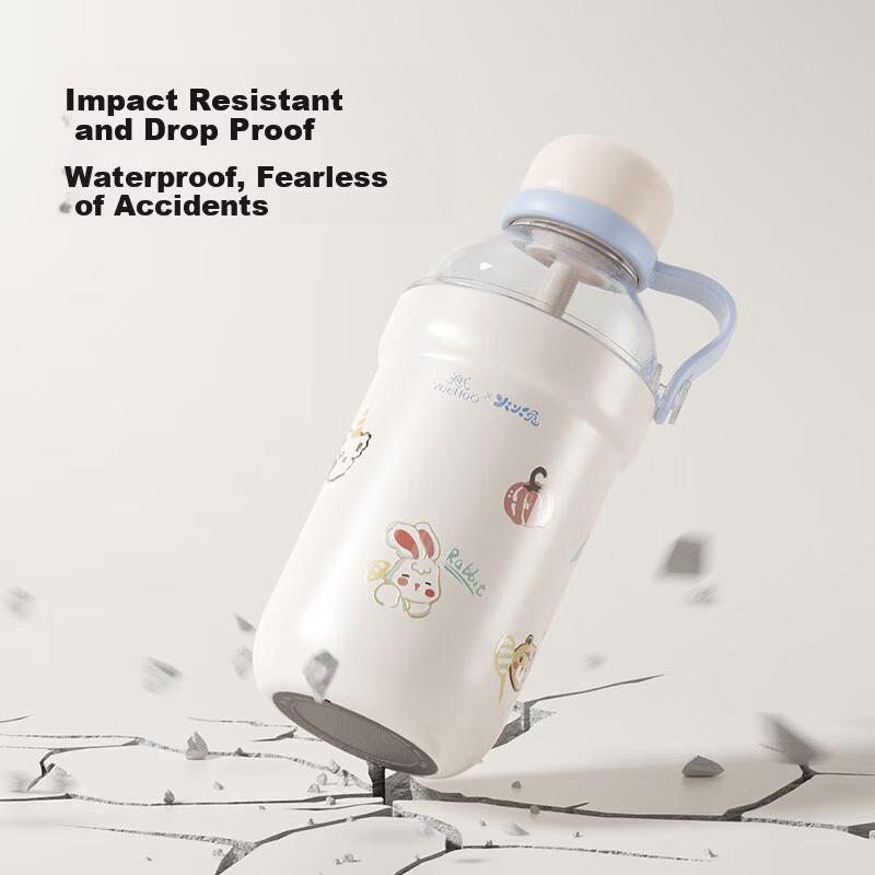 YEEHOO Cold Brew Kids Straw Cup Baby Direct Drinking Water Bottle Kindergarten School Use Summer Drinking Water Bottle