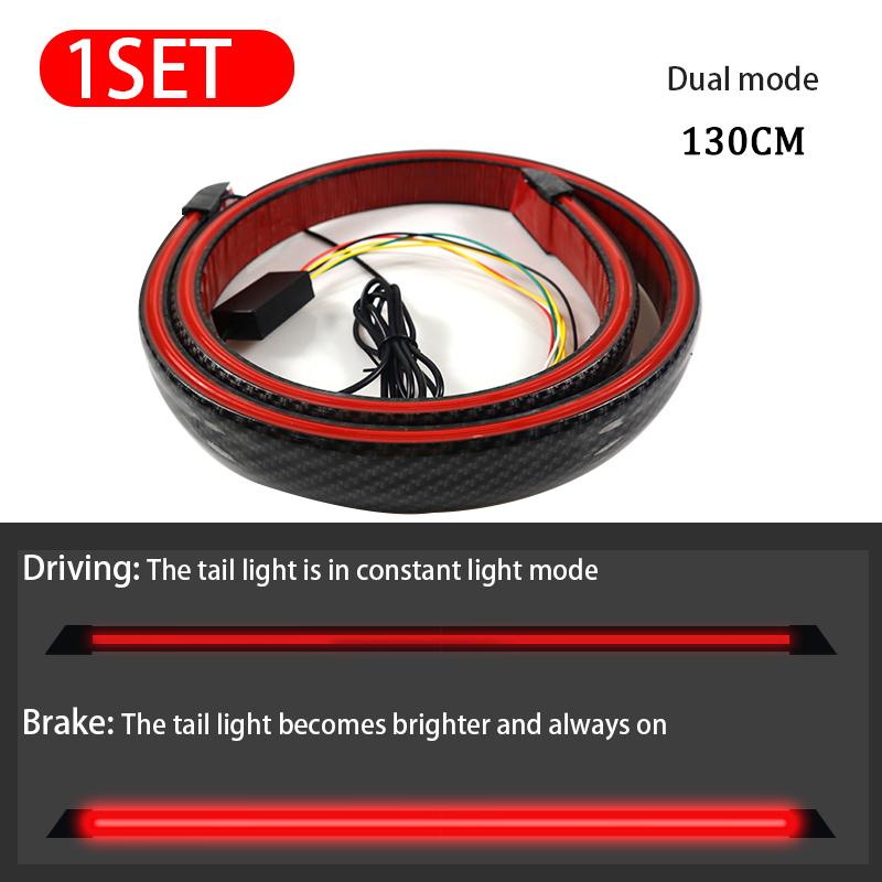 1,1/1,3 м светодиодный задний спойлер из углеродного волокна для автомобиля, аэродинамический профиль, багажник, крыло, гоночное заднее крыло, спойлер на крышу, универсальный задний спойлер для автомобиля