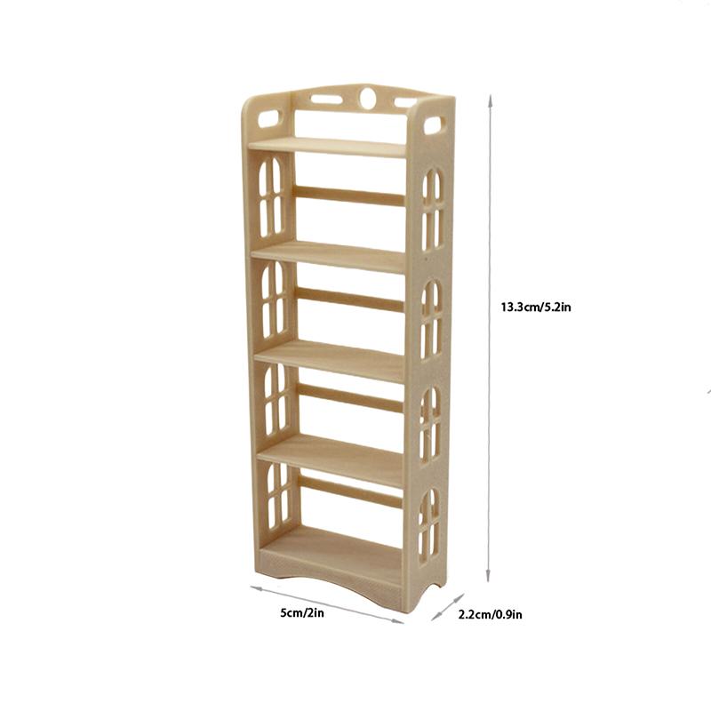 1:12 кукольных миниатюрных стеллажей для хранения вещей, многофункциональная стойка, книжный шкаф, мебель, модель для дома, декор, аксессуары для игрушечных кукольных домиков