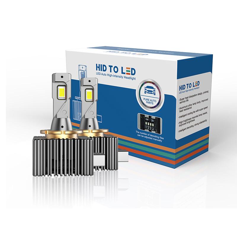 High Brightness Xenon LED Car Headlight: Direct Plug-in, Integrated Design for D-Series D1S-D8S