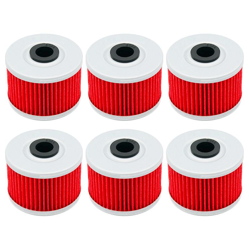 2/4/6pcs Cyleto Oil Filter for Kawasaki KLX110 KLX125 KLX250 KLX 125 250 D-Tracker KLX140 KLX150 KLX250R KLX250S KLX300R KLX450R