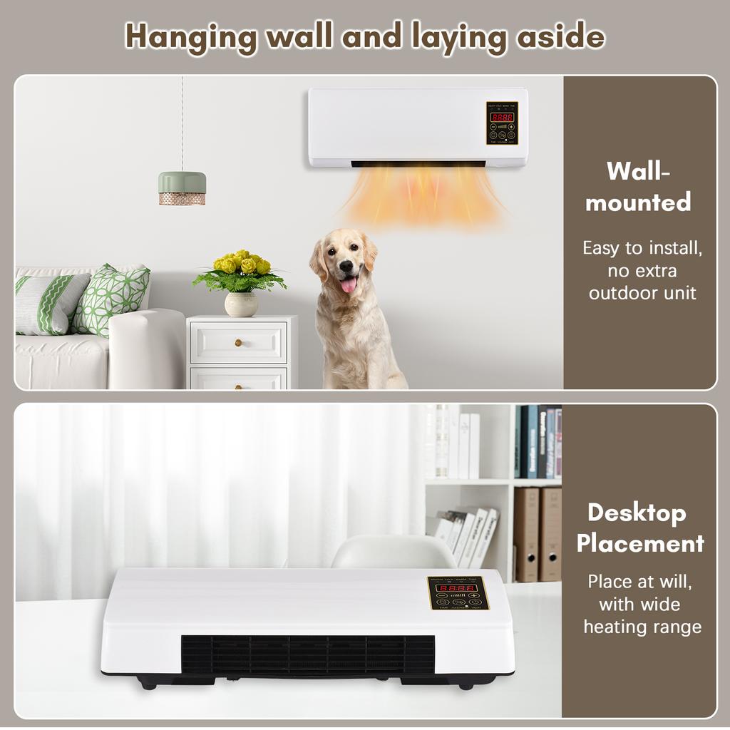 Портативный обогреватель и кондиционер, комбинированный настенный настольный электрический обогреватель 2 в 1, кондиционер