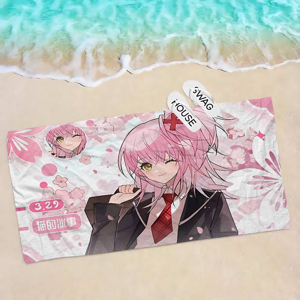Shugo Chara Японское Аниме Аниме Пляжное Полотенце для Купания Мягкое Впитывающее Салфетка Детские Подарки для Детей Путешествия Кемпинг Спортзал