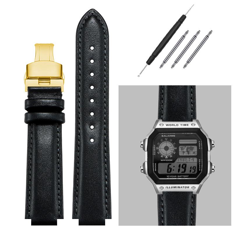 16-мм ремешок для часов из натуральной кожи для G-Shock Casio DW5600/GW-B5600/G-5600/GW-M5610 Замена ремешков Выпуклый ремешок для часов