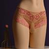 Мужское нижнее белье Цветочная вышивка Дышащий Sissy Pouch Чехол Трусы Масляный блестящий Кружевные трусы Ультратонкое Прозрачное Кружевное белье
