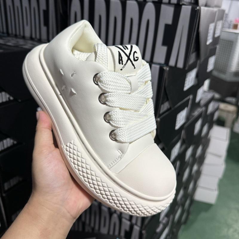 Новые старые уродливые милые туфли на платформе с Микки Маусом, пара повседневных дышащих парусиновых туфель, увеличивающих высоту, низкие кроссовки с большой головой, прилив