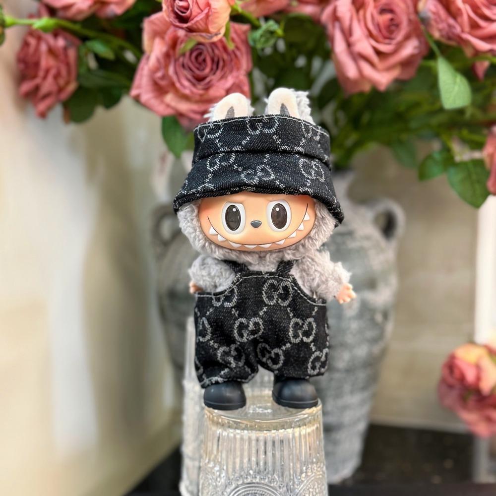 Designs 17cm LaBubu Plush Doll Clothes Anime Cute PVC Figure Doll Overall Skirt Dress Up Clothes