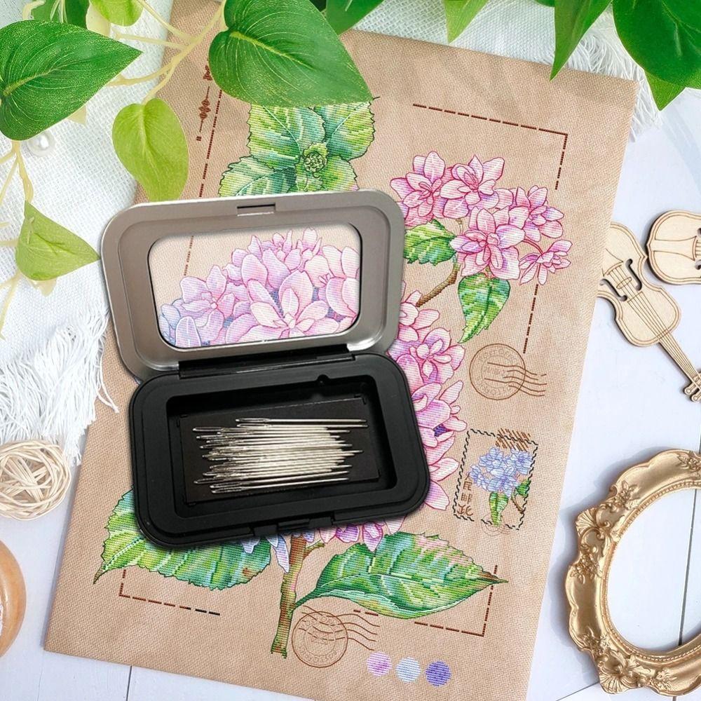 Rectangle Needle Cushion Magnet Storage Box Needle Pad Magnetic Pin Box Pin Needle Storage